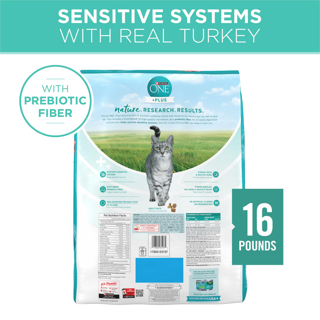 Sensitive Skin and Stomach Dry Cat Food 16 lb Bag Z792672