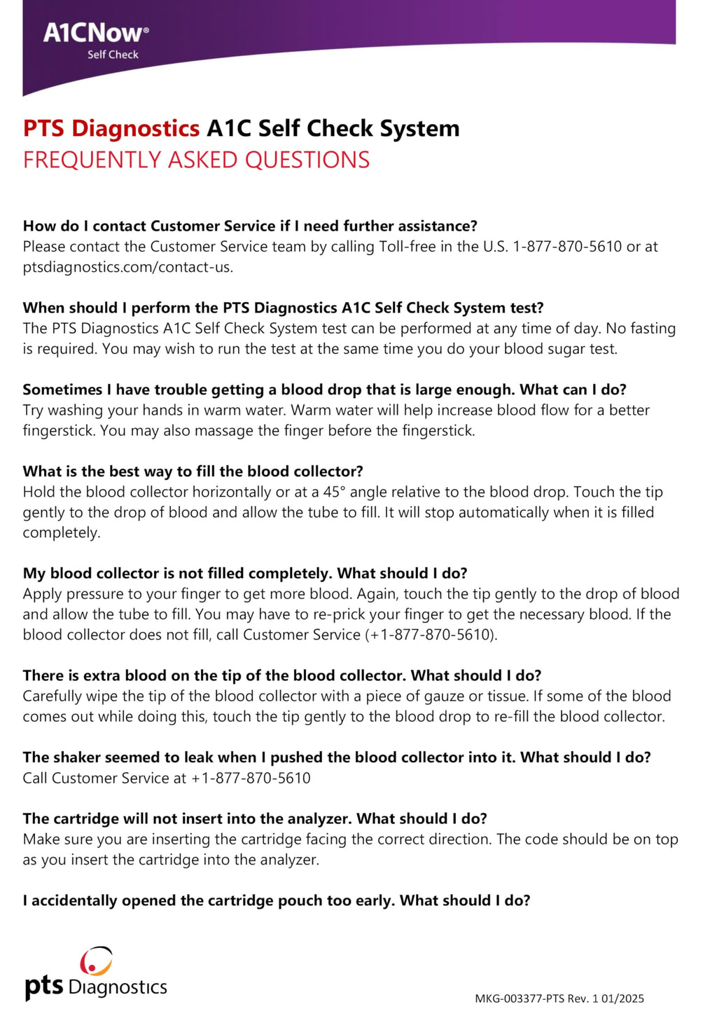 A1C Home Test O783