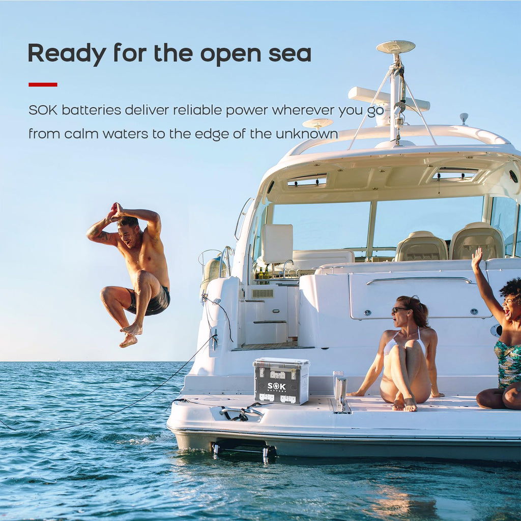 12V 100Ah LiFePO4 Marine Battery BCI Group 24 D8007