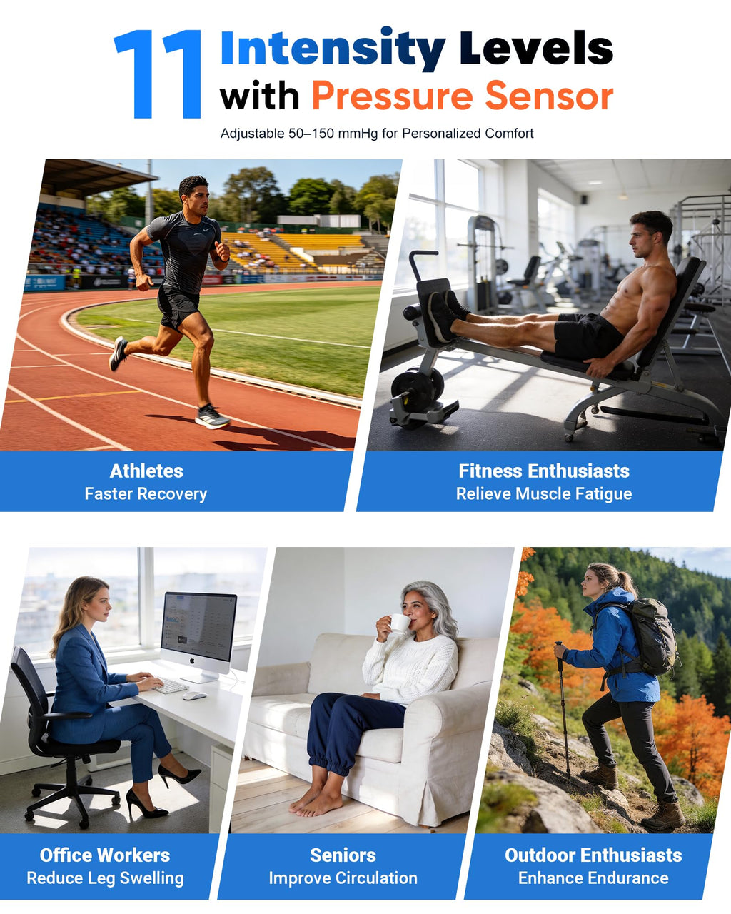 Air Compression Leg Massager with Heat W467186