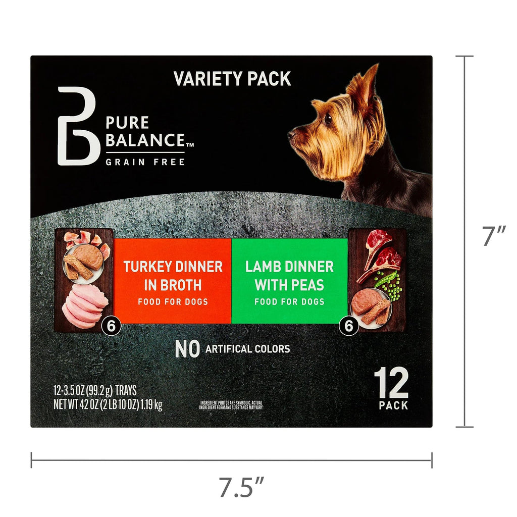 Grain-Free Wet Dog Food Variety Pack, 24 Count, 3.5 oz Trays S403050