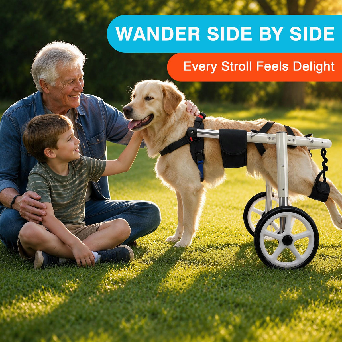 Adjustable Large Dog Wheelchair M827