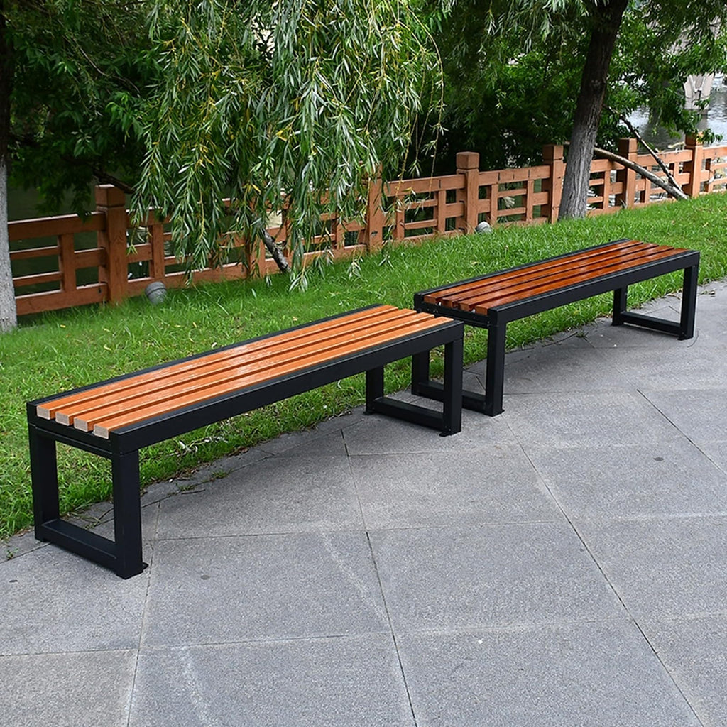 Outdoor Metal Park Bench X64924