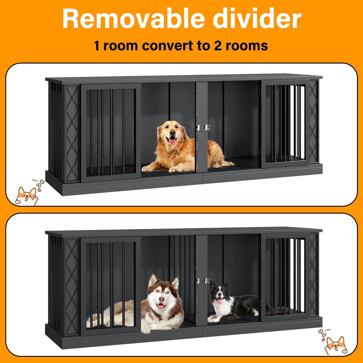 Large Heavy Duty Dog Crate Furniture P739370