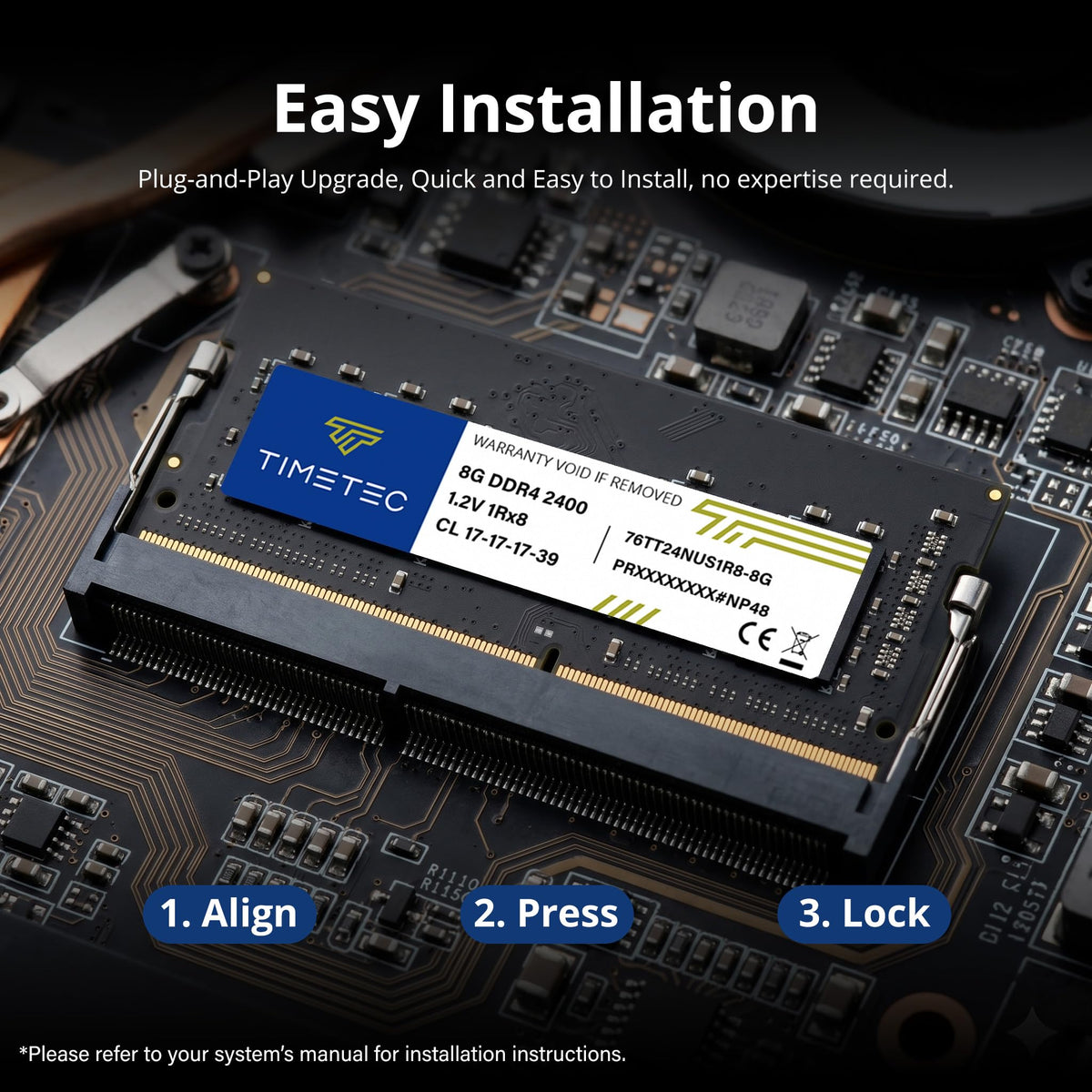 16GB Kit DDR4 2400MHz SODIMM Laptop RAM L88956