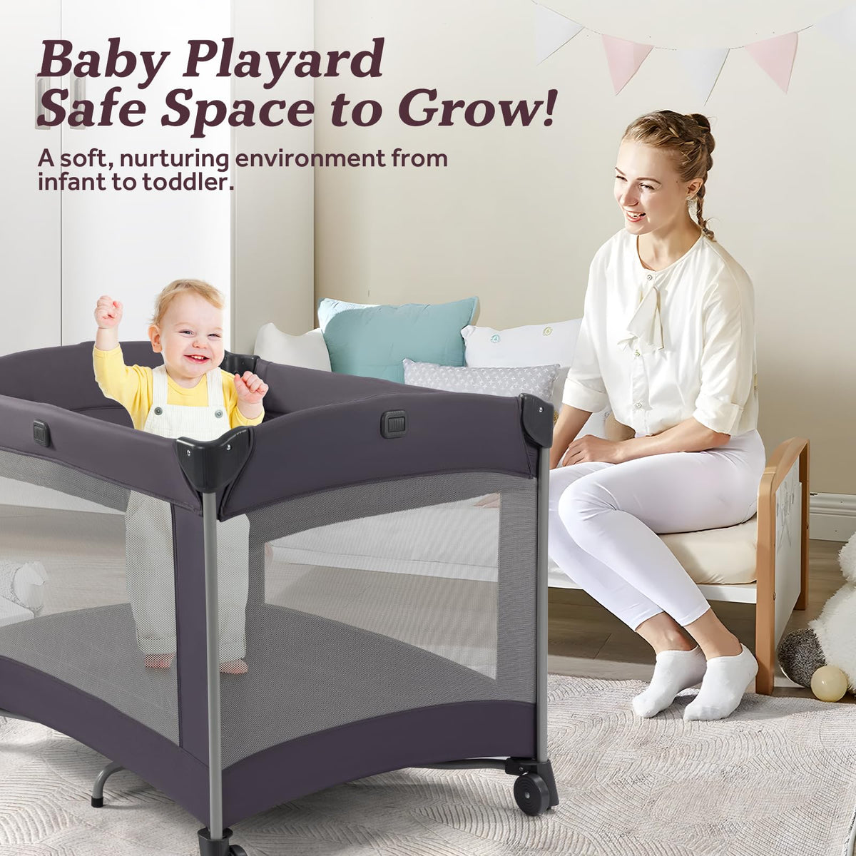 Portable Baby Playard with Carry Bag M54554