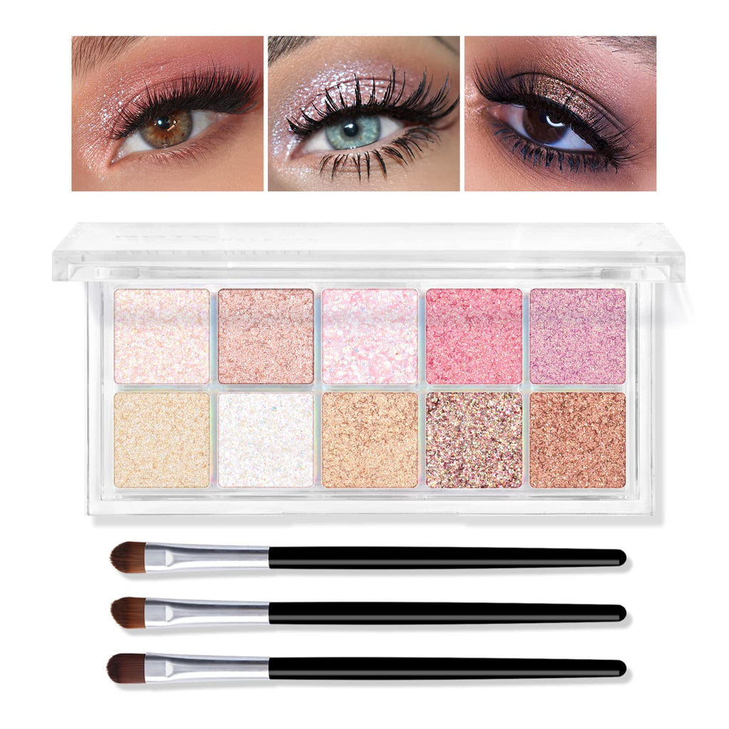 10 Colors Glitter Eyeshadow Palette U290