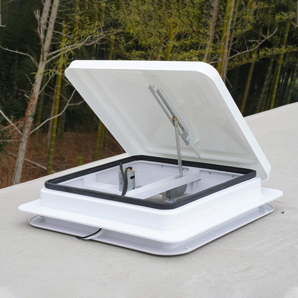 2 Pack 14 Inch White RV Roof Vent Cover Q366