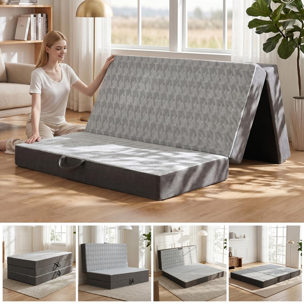6" Trifold Full Size Memory Foam Mattress S741513