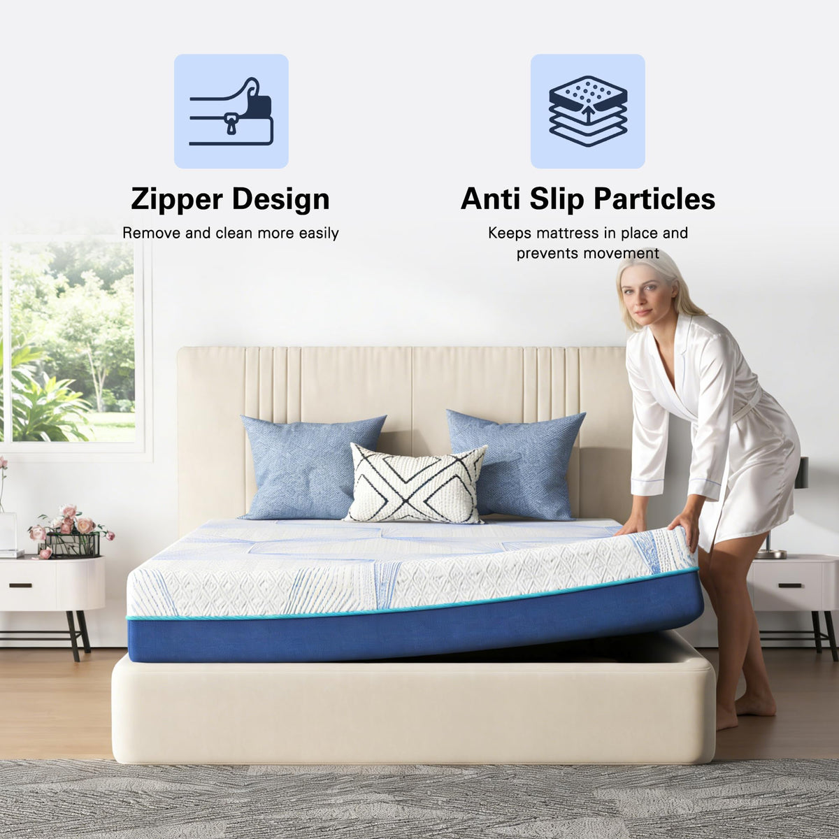 6 Inch Gel Memory Foam Twin Size Mattress K82551