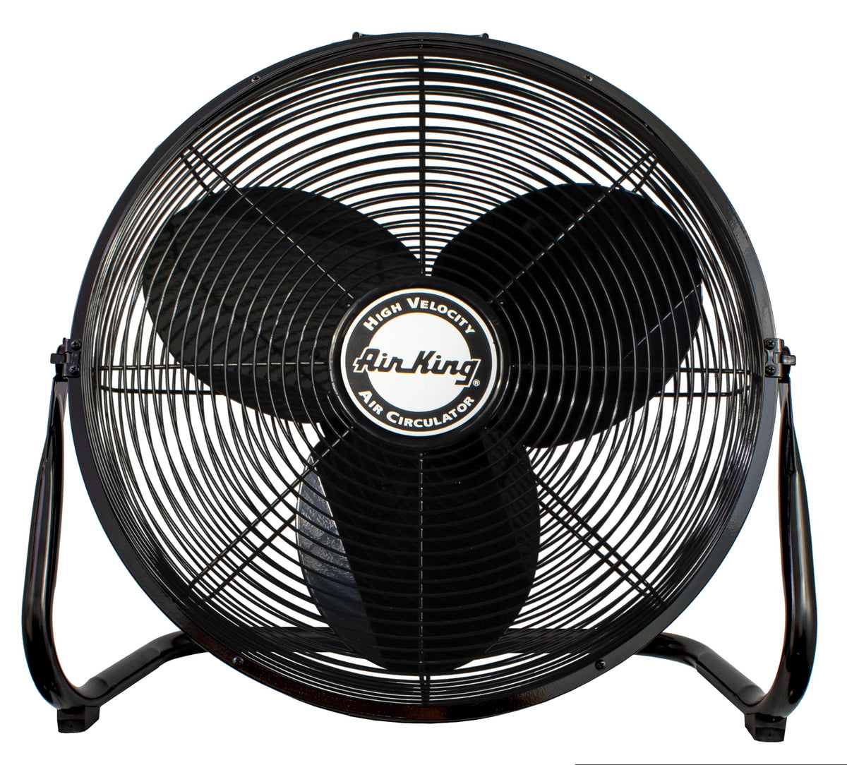 20-Inch High Velocity Pivoting Floor Fan, Black M274616