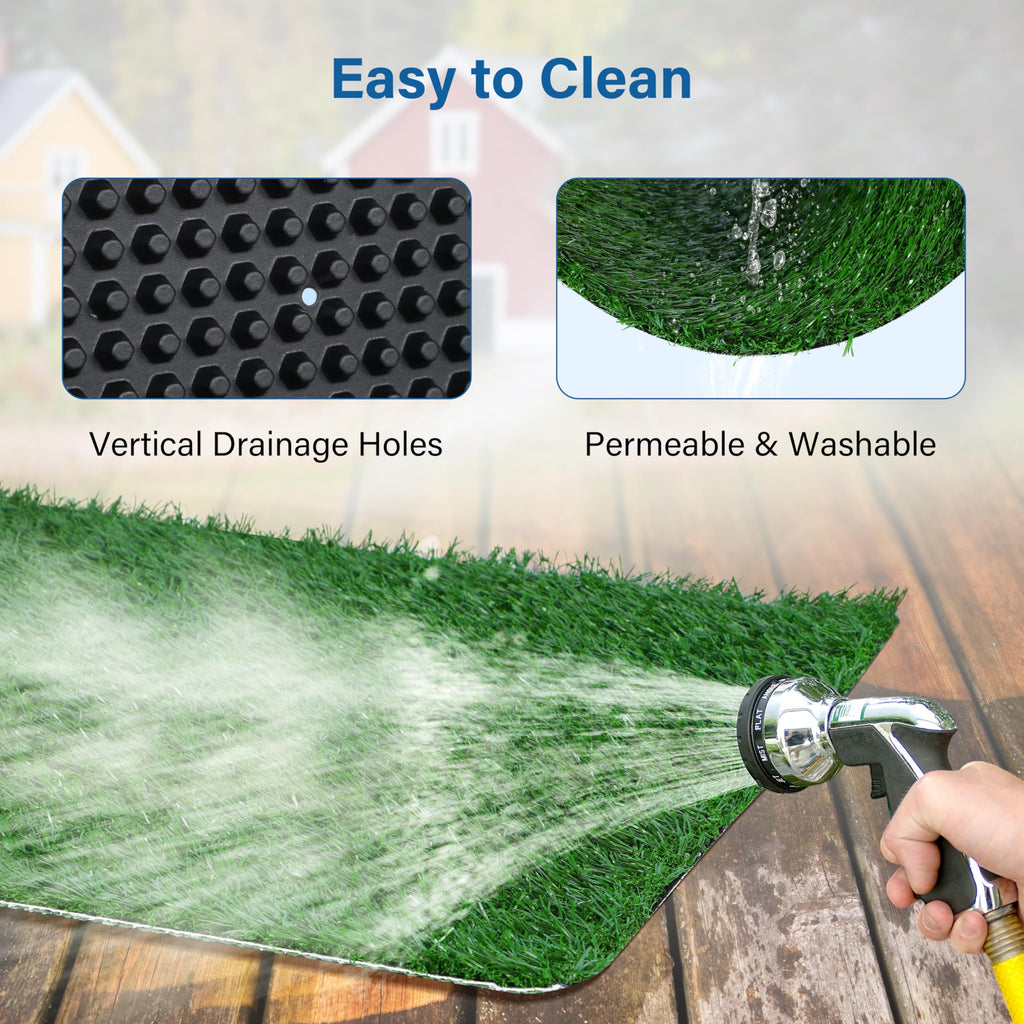 Artificial Grass Dog Potty Pad with Tray 20x30 inch Q624