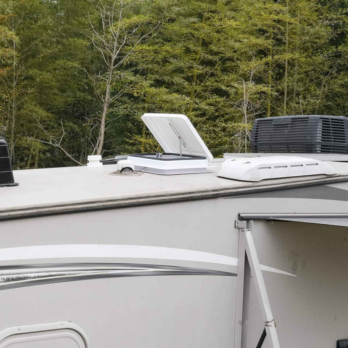 2 Pack 14 Inch White RV Roof Vent Cover Q366