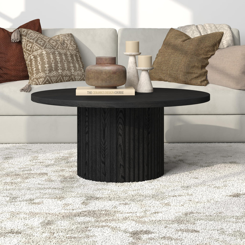 32" Modern Fluted Coffee Table O19768