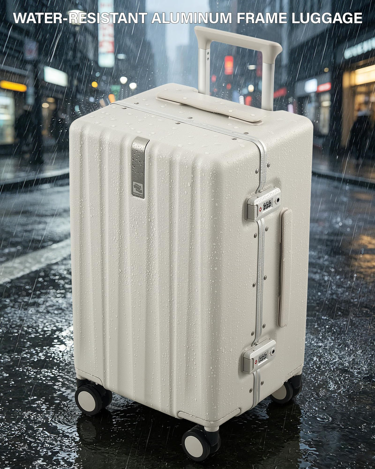 20 Inch Zipperless Aluminum Frame Hard Shell PC Carry-On Luggage with TSA Lock G419
