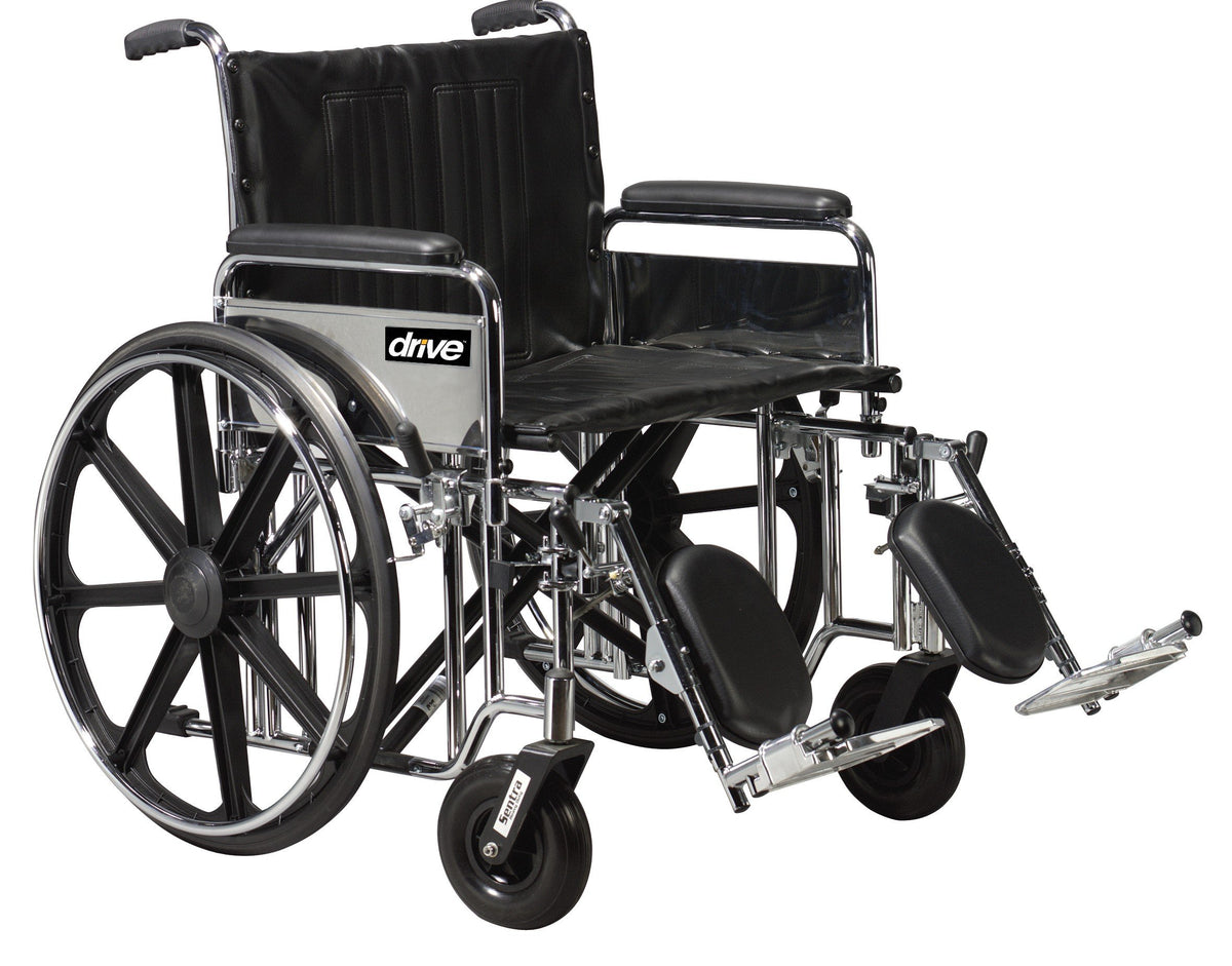 Black 22 Inch Bariatric Wheelchair K826214